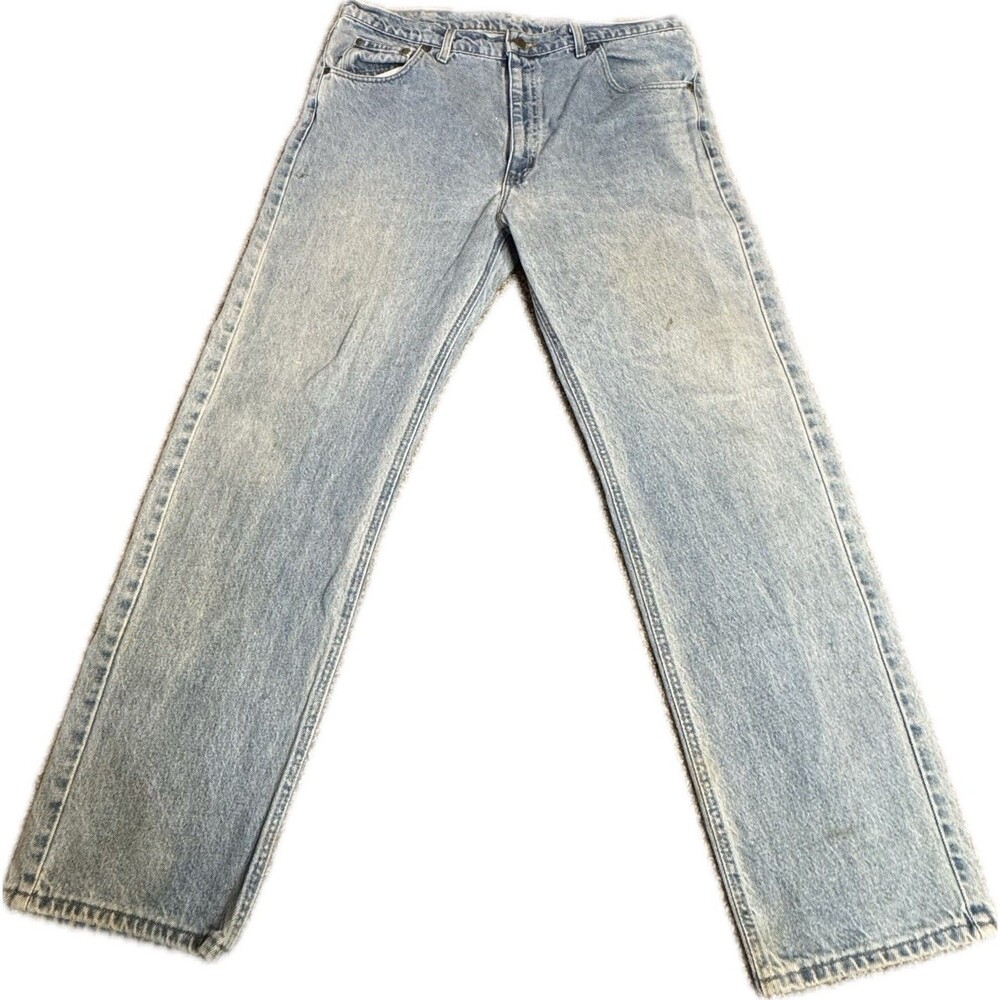 Carhartt Men’s Jeans 38x30 – Blue Denim Straight Fit Workwear Pre-Owned